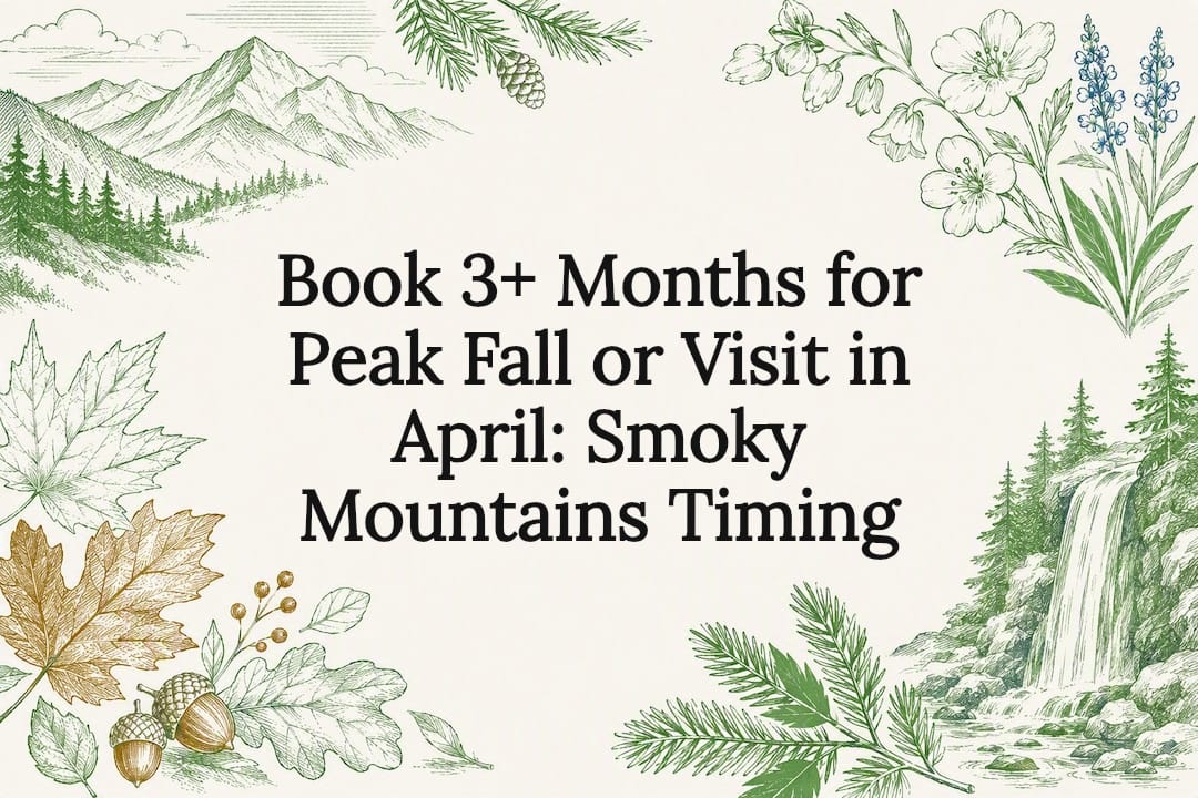 Book 3+ Months for Peak Fall or Visit in April: Smoky Mountains Timing